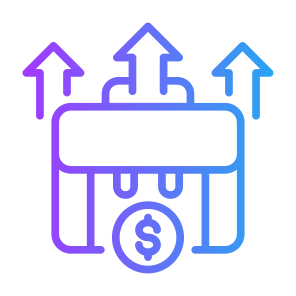 Improvement, Career, Business, Growth, Increase, Briefcase icon