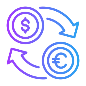 Money Exchange, Money, Exchange, Currency, Dollar, Euro icon