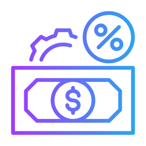 Money Management, Money, Management, Tax, Payment, Percentage   icon