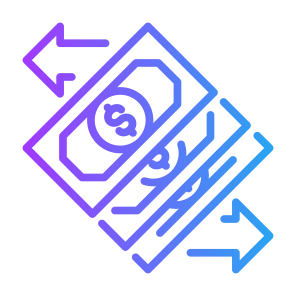 Transaction, Payment, Transfer, Bank Transfer, Money, Currency  icon