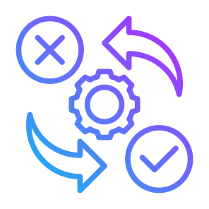 Decision Making, Arrow, All Directions, Process, Project Management  icon