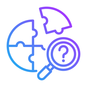Problem Analysis, Analysis, Identification, Puzzle, Solution icon
