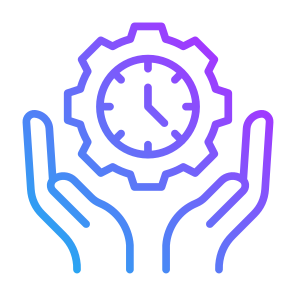 Time Management, Clock, Gear, On Time, Efficiency  icon