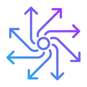 Versatility, Arrows, Direction, Develop, Orientation  icon