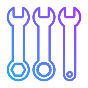 Wrenches, Mechanic, Repair, Maintenance, Technical Support icon