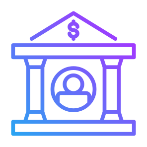 Bank Account, Money, User, Saving, Bank icon