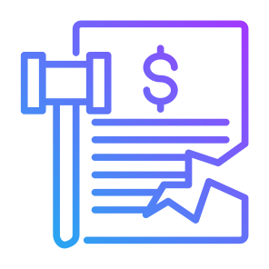 Bankruptcy, Document, Law, Crisis, Gavel icon
