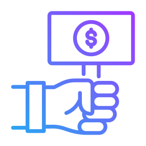 Bid, Sign, Dollar, Auction, Bidding  icon