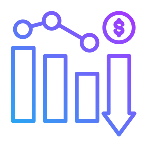 Downfall, Money, Statistics, Bankruptcy, Investment icon