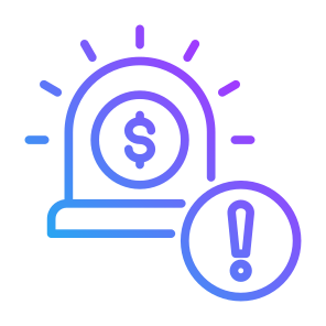 Emergency, Money, Exclamation Mark, Alert, Investment icon