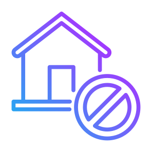 Eviction, House, Real Estate, Bankrupt, Closed icon
