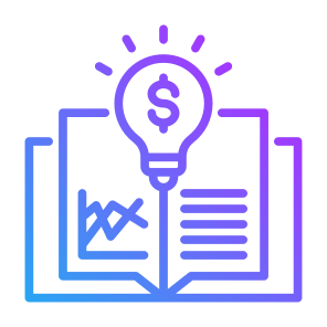 Financial Literacy, Book, Innovation, Knowledge, Financial Analysis icon