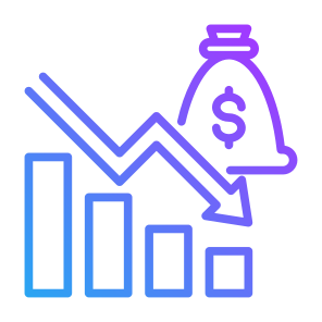 Recession, Statistics, Decrease, Bankruptcy,  Economic Crisis  icon