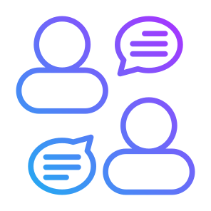 Comunications, People, Speech Bubble, Discussion, Consulting  icon