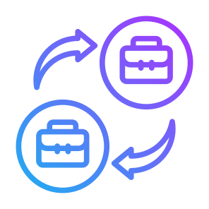 Bb, Collaboration, Work, Trade, Business To Business  icon