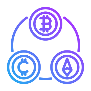 Crypto, Bitcoin, Coin, Ethereum, Currency icon