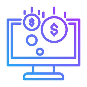 Income, Revenue, Earnings, Browser, Website, Web, Money icon
