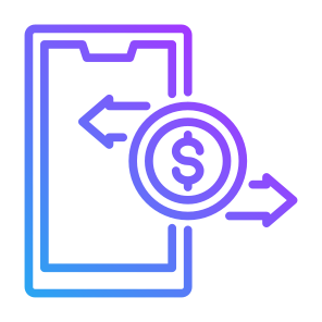 Money Transfer, Money, Transaction, Currency, Online Banking  icon