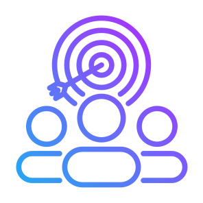 Strategy, Target Audience, Advertising, Promotion, Customer, User, Marketing icon