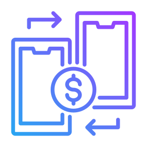 Transaction, Transactions, Peer To Peer, Business, Finance, Banking, Transfer, Dollar, Money  icon