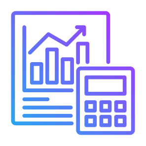 Calculation, Financial Statement, Statistics, Report, Investment  icon