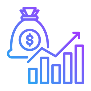 Capitalization, Market, Stocks, Investment, Financial icon