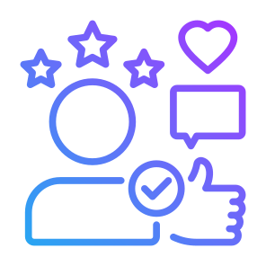 Customer Review, Like, Customer Feedback, Satisfaction, Communication  icon