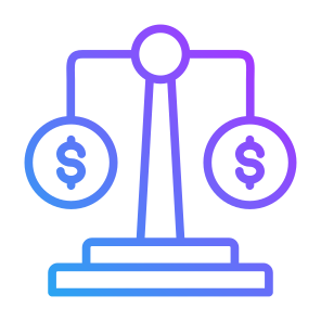 Equity, Money, Economy, Control, Balance  icon