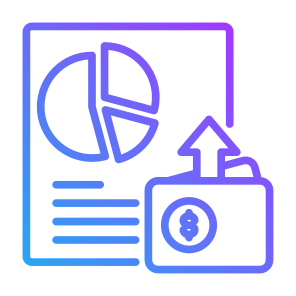 Expense, Money, Allocation, Segmentation, Spend icon