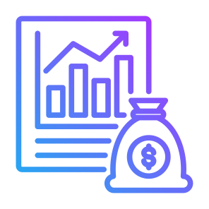 Monetary, Report, Investment, Income, Growth icon