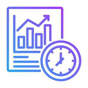 Stock Market, Stock, Timing, Schedule, Data Analytics   icon