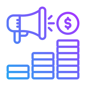 Budget, Money, Marketing, Advertising, Earning icon