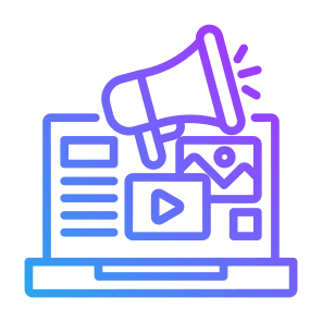 Digital Advertising, Marketing, Campaign, Video, Social Media  icon