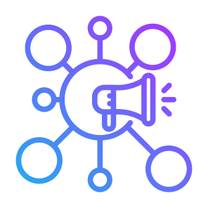 Multi Channel, Digital, Marketing, Megaphone, Advertising  icon