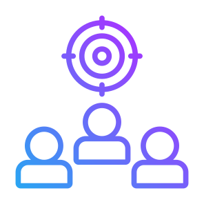 Target Audience, People, Marketing, Focus, Customer icon