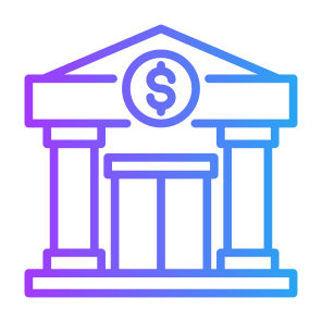 Bank, Savings, Finance, Banking, Economy, Building icon