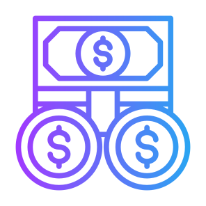 Cash Money, Money, Currency, Cash, Dollar, Coin icon