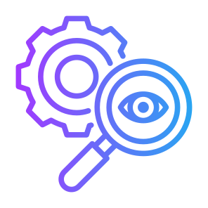 Inspection, Audit, Research, Investigation, Vision, Search  icon