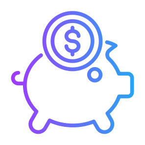 Piggy Bank, Bank, Save, Money, Cost Saving, Fund icon