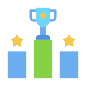 Competitive, Competition, Podium, Success, Champion icon