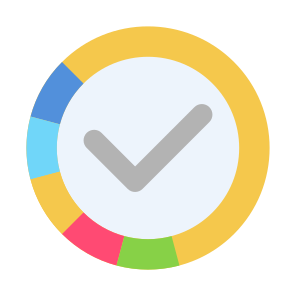 Completion, Check, Survey, Market Research, Pie Chart icon