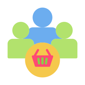 Consumer, User, Commerce, Shopping, Marketing icon