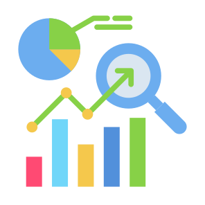Market, Research, Analysis, Analytics, Pie Chart icon