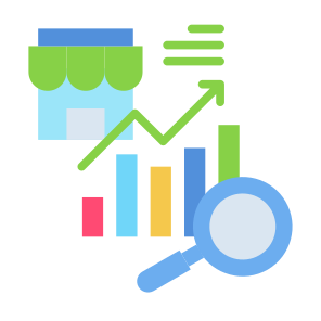 Market, Research, Store, Sales, Statistics icon