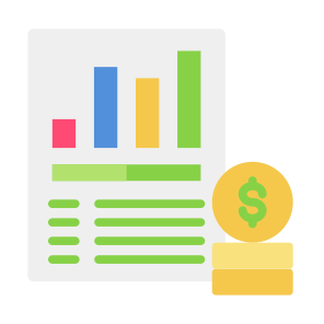 Balance Sheet, Sheet, Document, Statistics, Money icon