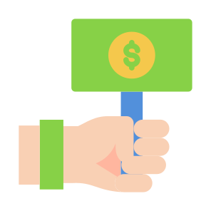 Bid, Sign, Dollar, Auction, Bidding  icon