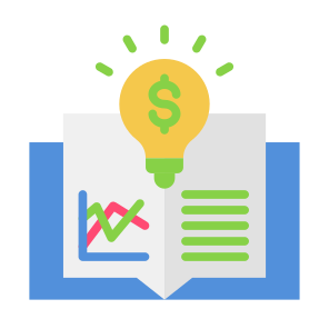 Financial Literacy, Book, Innovation, Knowledge, Financial Analysis icon