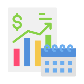 Financial Planning, Project, Plan, Checklist, Revenue icon