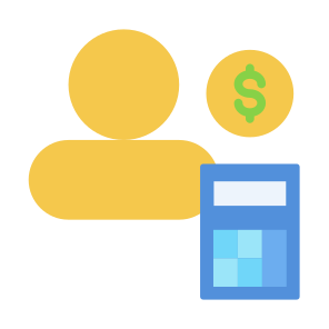 Accountant, Accounting, Financial, Business, Professions And Jobs  icon