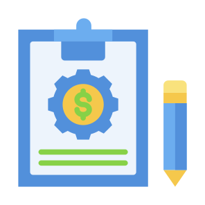 Management, Budget, Report, Clipboard, Money  icon